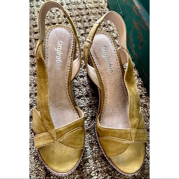 Anthropologie Farylrobin Casino Wedges Sandals 7.5 - Picture 7 of 9